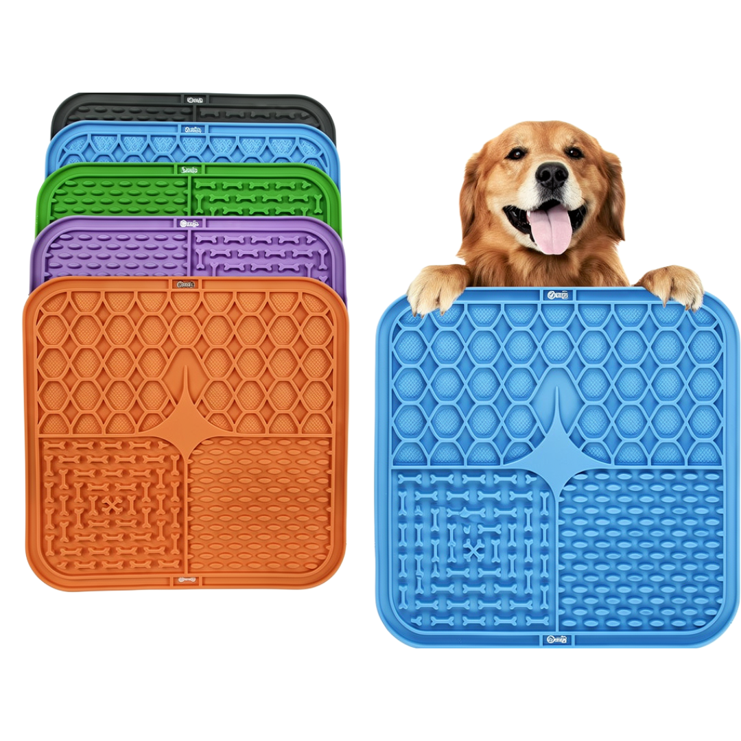 Aroovie Lick Mat – Calming Slow Feeder for Dogs & Cats